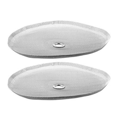 Imagem de Tela de filtro de substituição de prensa de café francesa de 4,6" - 2 peças universal 12 xícaras (1500 ml, 51 oz) 304 malha de aço inoxidável para cafeteiras de prensa francesa Bodum