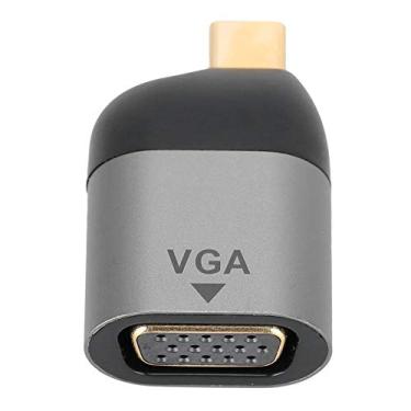 Imagem de Adaptador Tipo-C para VGA, conversor de vídeo portátil tipo C macho para Vga DB15P fêmea adaptador cabeça para para Android, para OS X Systems
