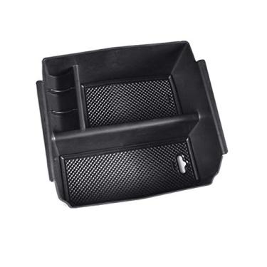 Imagem de DYBANP Caixa de armazenamento de console central de carro, para Jeep Wrangler JK/JKU 2011-2018, caixa de armazenamento de apoio de braço para carro caixa de armazenamento de console central de carro
