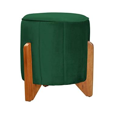 Imagem de Puff Jade Pés em Madeira Veludo Cores - DS Estofados