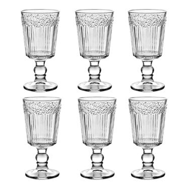 Imagem de Jogo 6 Copos Taças Vidro Sorvete Suco 300ml 17 X 9