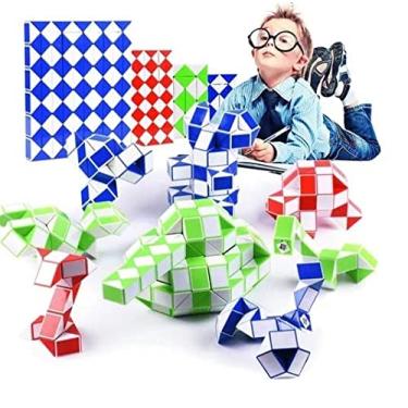 Imagem de Kit C/ 12 peças Fidget Toys Régua Mágica Tik Tok Brinquedo Anti Stress Sensorial Cubo Mágico Cobra Magica Brinquedos Crianças Autista