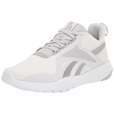 Imagem de Reebok Flexagon Force 3.0 Cross Trainer Feminino, Branco/prata metálica/cinza puro, 5