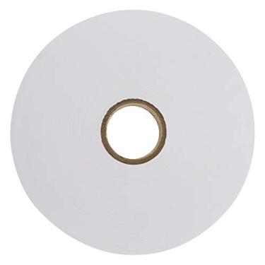 Imagem de 1 Rolo Trajes em branco bonecos de madeira mini mesa de cabeceira tecido t- rótulos etiquetas de tamanho de roupas etiqueta de camiseta lavado etiqueta de pano etiqueta de lavagem