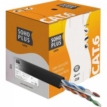 Imagem de Cabo De Rede Preto Cat.6 Cmx Cx 305M Furukawa Sohoplus - Cx