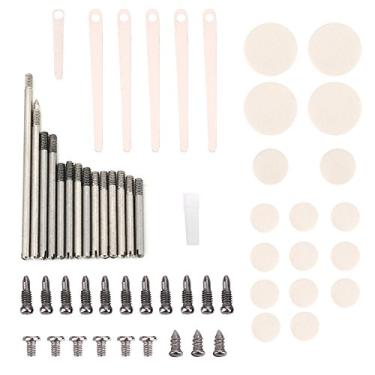 Imagem de Peças de reparo de clarinete parafusos metal clarinete reparação peças de manutenção parafusos almofadas kit de ferramentas acessórios clarinetes, parafusos, almofadas de clarinete, mola de clarinete, rolos (estilo¢‿)