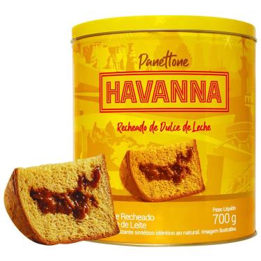 Imagem de Panetone Havanna Recheado Doce Leite Dulce Leche 700g Lata