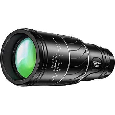 Imagem de Binóculos para adultos, telescópio monocular 16x52, telescópio compacto monocular portátil com lente de prisma FMC de alta potência BAK4 monocular para adultos, crianças, observação de pássa