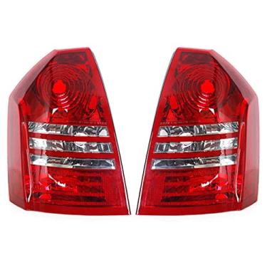 Imagem de JESYMBX Para Chrysler 300 300C 2005 2006 2007 Tampa da luz traseira do carro Caixa da lanterna traseira do freio traseiro 4805853AD 4805852AD