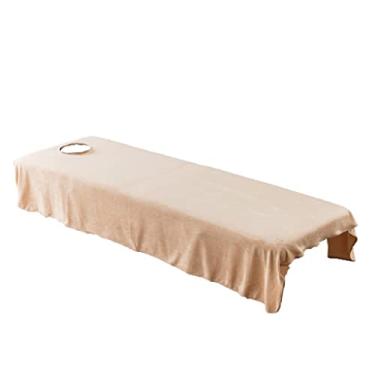 Imagem de Bothyi Lençol de mesa de sofá de massagem macia capa de cama cosmética de veludo para 31x75 polegadas, 41x75 polegadas, camelo-80x190 cm