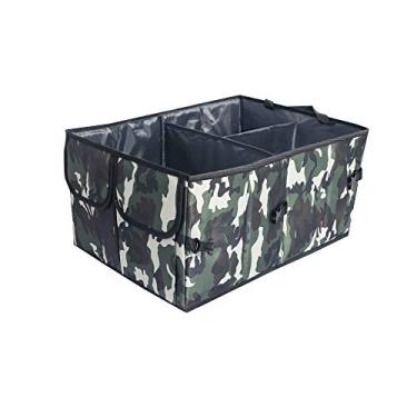 Imagem de FH Group FH1143DARKCAMO Organizador de armazenamento de porta-malas de carro com estampa camuflada dobrável