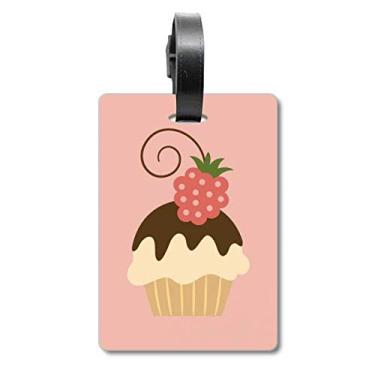 Imagem de Moranguinho, chocolate, doce, sorvete, bolsa, etiqueta de bagagem, etiqueta para guardar cartão