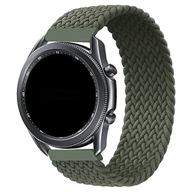 Imagem de Pulseira 22mm Trançada Elastica LTIMPORTS, compativel com Galaxy Watch 3 45mm - Galaxy Watch 46mm Sm-R800 - Gear S3 Frontier - GTR4/GTR3/GTR2/GTR 47mm - Bip 5 (Verde [Tam. G] (Pulso 195 até 210mm))