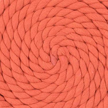 Imagem de Corda de algodão trançado natural West Coast Paracord – Corda artesanal – Corda tripla super macia e forte para esportes, decoração, artesanato, macramê, uso interno (1,27 cm x 320 m, laranja)