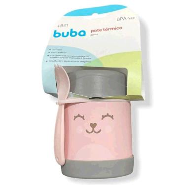 Imagem de Pote Térmico Infantil Gumy Rosa Buba Baby Papinha Do Bebê