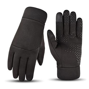 Imagem de Luvas de Inverno, Tecido de Neoprene, Luvas Quentes de Inverno, Tela Sensível Ao Toque à Prova d'água para Homens Ao Ar Livre (L)