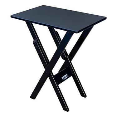Imagem de Mesa Auxiliar Dobrável de Madeira (Preto)