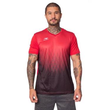 Imagem de Camiseta Masculina Penalty Prisma Vermelho/Preto