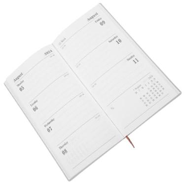 Imagem de NAMOARLY 1 Calendário de inglês para 2024 bloco de anotações gerenciamento de tempo livro de redação caderno de agenda de ano cadernos para trabalho planejador de aula de fundo