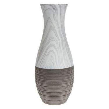 Imagem de Vaso De Cerâmica Marmorizado 35,5X14,3cm Gs0001 St1675 - Btc Decor