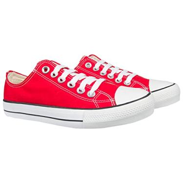 Imagem de Tenis Tradicional Lona Casual Cores West Boot Star Unissex (Vermelho, BR, Adulto, Numérico, 37)