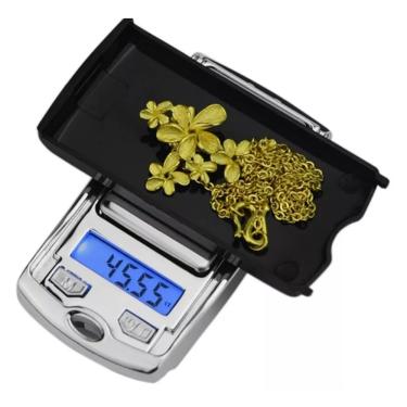 Imagem de Mini Balança Portátil de Bolso: Leve, Chaveiro, 0.01-200g