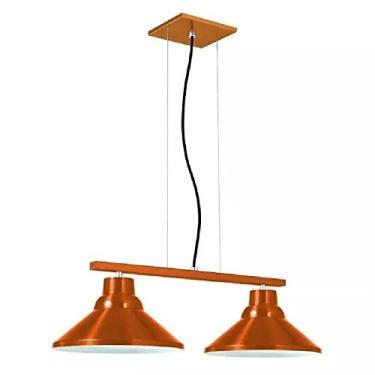 Imagem de Pendente Redondo Duplo 2 Lâmpadas Pantoja & Carmona, 60w 220v Cobre