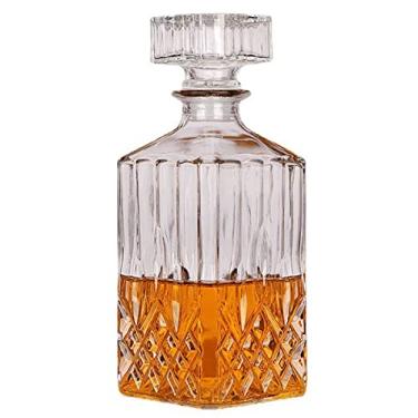 Imagem de 1 peça Decantador de diamante 1 garrafa de uísque de cristal para uísque – para uísque, bourbon, escocês e bebidas alcoólicas
