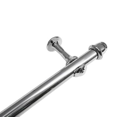 Imagem de Kit varão de cortina 1,20 metros 19mm Cromado Completo Instalação