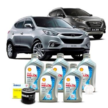 Imagem de Kit Troca de Oleo 5w30 e Filtro Hyundai IX35 2.0 16V 2010 A 2021