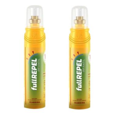 Imagem de Repelente Com Icaridina Infantil Spray Fullrepel Kit 2un. Tipo Exposis Com Icaridina 25% Eficaz contra Dengue Carrapatos Indicado Para Gestante Spray Sem Perfume Eficaz