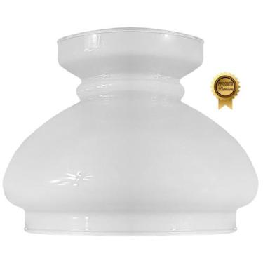 Imagem de Cupula de Vidro Liso Leitoso 16,5 Para Lustre e Candelabro - CM GLASS 