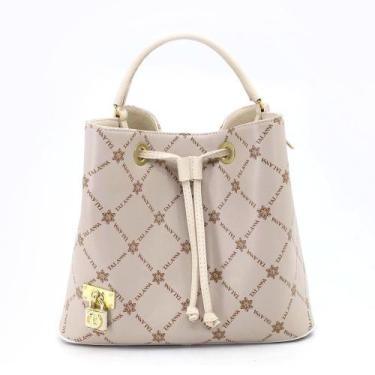 Imagem de Bolsa Saco Com Repartição Detalhe Cadeado Versátil Exclusiva - Talassa