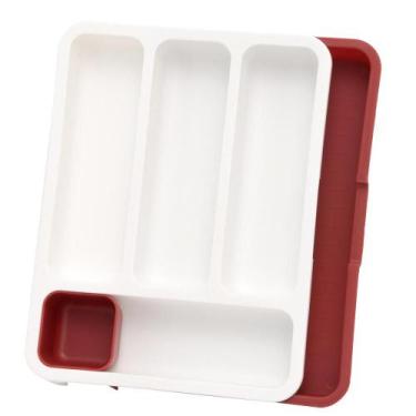 Imagem de Porta Talheres Extensível para Gaveta Vermelho - Mai Home