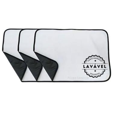 Imagem de Kit com 3 Banheiro para Cães Tecido Ecológico 70x50 Tradicional - 200 