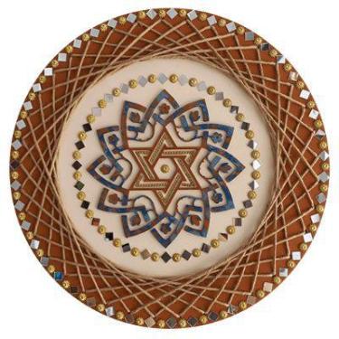 Imagem de Mandala Escudo de Davi/Proteção e Superação 40cm - Aqui Tem Magia
