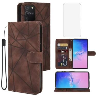 Imagem de Tothedu Capa para Galaxy S10 Lite/Galaxy A91/Galaxy M80S SM-G770F Capa carteira com protetor de tela de vidro temperado, capa flip de couro com suporte para cartão de crédito para Samsung Galaxy S10