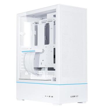 Imagem de Lian Li SUP Capa plataforma vertical 01-45L - Design de resfriamento direto de câmara independente - Cabo riser PCIe 4.0 de 510 mm - Ventiladores pré-instalados 3X 120 mm - Tiras ARGB duplas - Suporta