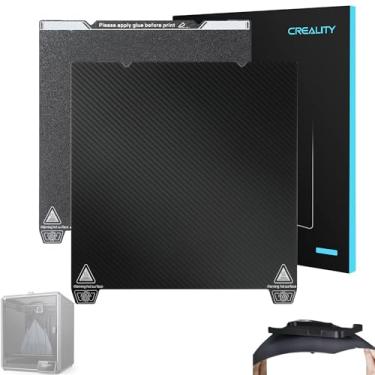 Imagem de Plataforma de impressão dupla face K1 Max atualizada Creality 315 x 310 mm (PET brilhante + PEI fosco), sem adesivo magnético macio para impressora 3D CR-10 Smart/Pro/Ender-3 Max/Max Neo/10S PRO/PRO