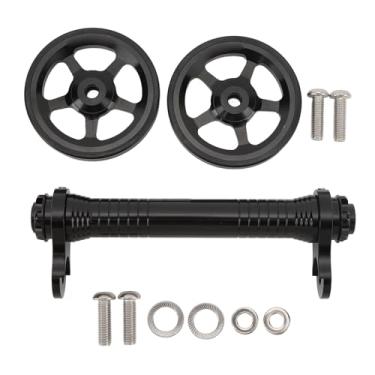 Imagem de Extensor de Roda Fácil de Montar, Haste Telescópica Dobrável do Extensor de Roda de Equitação de Liga de Alumínio Leve para Ciclismo (Preto)