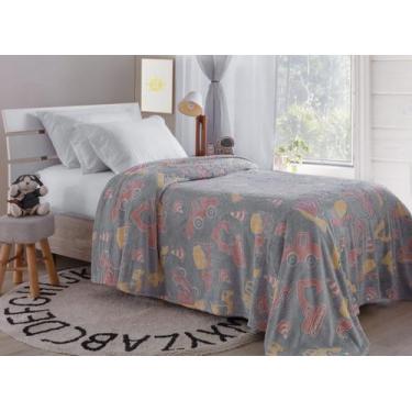 Imagem de Mantinha Cobertor Infantil Solteiro Brilha No Escuro Fluorescente Toqu