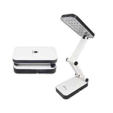 Imagem de Luminária De Mesa Dobravel Articulada 24 Leds Recarregável Bivol zz