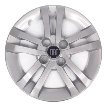 Imagem de Calota Roda Aro 14 Fiat Argo Cinza Metalizado Original
