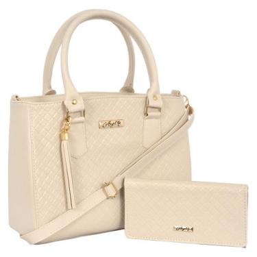 Imagem de Kit Bolsa Feminina Grande Estruturada - Aryel, Marfin