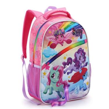 Imagem de Mochila Infantil Menina Grande Escolar Sweet Pony Super Fofa - Seanite