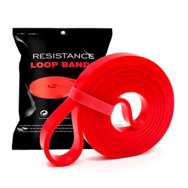 Imagem de Faixa Super Band Elástico Extensor Vermelho Resistência Leve - Be Leve