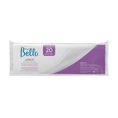 Imagem de Lenço Depil Bella de Falso Tecido Para Depilação Branco 20 folhas