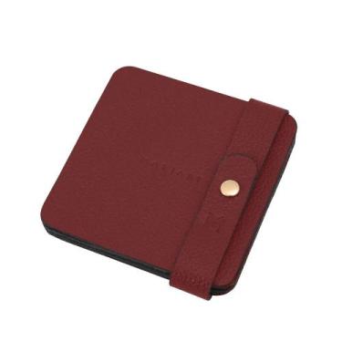 Imagem de Kit de Porta-Copos de Couro Mariart, Cereja