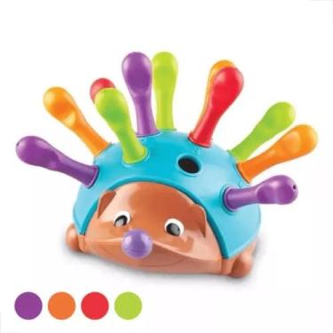 Imagem de Porco Espinho Brinquedo Ouriço Brincalhão Educativo Pedagógico Sensori