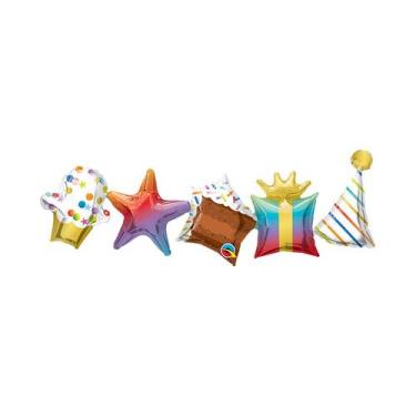 Imagem de Balão de Festa Microfoil 41" 104cm - Guirlanda de Aniversário  - 1 uni